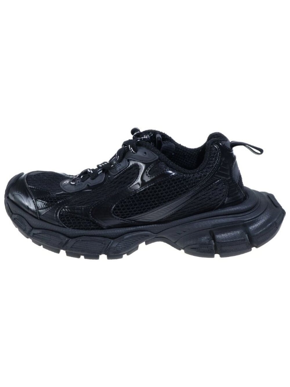 Balenciaga Sneakers Three XL Mesh Low Top Sneakers Black